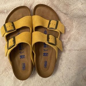Birkenstock’s Arizona Suede Yellow/Ochre